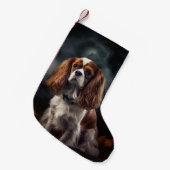 Petite Chaussette De Noël Cavalier King Charles Spaniel Halloween effrayant (Devant (Accrochage))