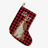 Petite Chaussette De Noël Cavalier King Charles Spaniel Noël Stocking (Devant (Accrochage))