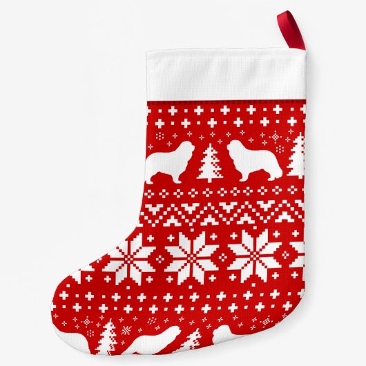 Petite Chaussette De Noël Cavalier King Charles Spaniel Silhouettes (Dos)
