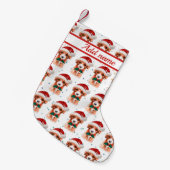 Petite Chaussette De Noël Cavoodle Chien race Étoiles de Noël (Devant (Accrochage))
