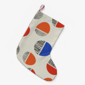 Petite Chaussette De Noël Cercles Abstraits motif transparent, arrière - pla (Devant (Accrochage))