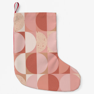 Petite Chaussette De Noël Cercles du milieu du siècle : Motif géométrique mo
