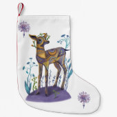 Petite Chaussette De Noël cerf de noël (Devant)