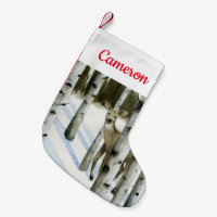 Cerf en chute de neige