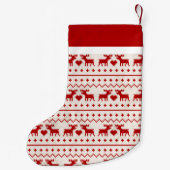 Petite Chaussette De Noël Cerf Monogramme Sweat Pull Ugly (Dos)