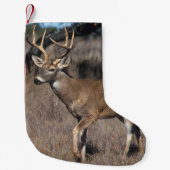 Petite Chaussette De Noël Cerfs communs de queue blanche (Devant)
