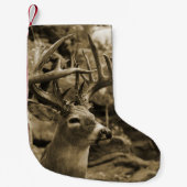 Petite Chaussette De Noël Cerfs communs de trophée (Devant)