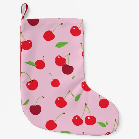 Petite Chaussette De Noël Cerise 3 (Devant)