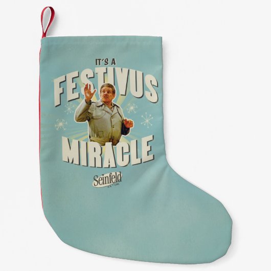 Petite Chaussette De Noël C'est un Miracle de Festivus (Devant)