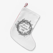 Petite Chaussette De Noël C'est une vie merveilleuse - bas de Noël (Devant (Accrochage))