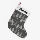 Petite Chaussette De Noël Chalkboard Handdrawn (Devant (Accrochage))