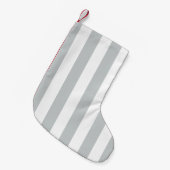 Petite Chaussette De Noël Changez les rayures grises en n'importe quelle (Devant (Accrochage))