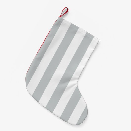 Petite Chaussette De Noël Changez les rayures grises en n'importe quelle (Devant (Accrochage))
