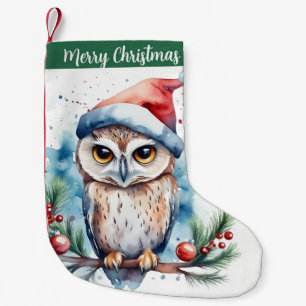 Petite Chaussette De Noël Chapeau de Noël Joyeux Noël Chouette Festive - 