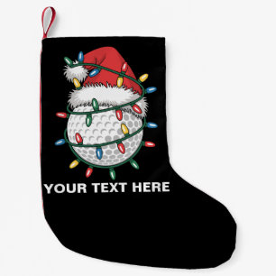 Petite Chaussette De Noël Chapeau de Père Noël à balle de golf personnalisé 