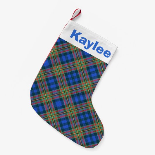 Petite Chaussette De Noël Charme de vacances Clan MacLellan Tartan (Devant (Accrochage))
