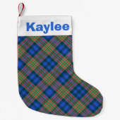 Petite Chaussette De Noël Charme de vacances Clan MacLellan Tartan (Devant)