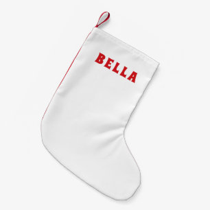 Petite Chaussette De Noël Charme de vacances Stocker blanc
