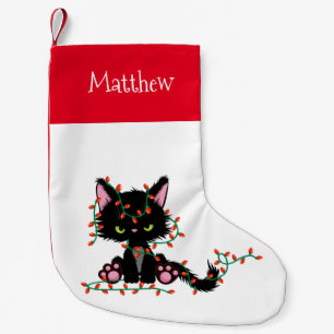Petite Chaussette De Noël Chat de Noël mignon Grumpy