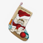 Petite Chaussette De Noël Chat de Noël Perse (Devant (Accrochage))