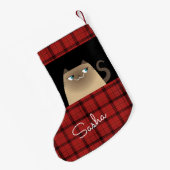 Petite Chaussette De Noël Chat mignon (Dos (Accrochage))