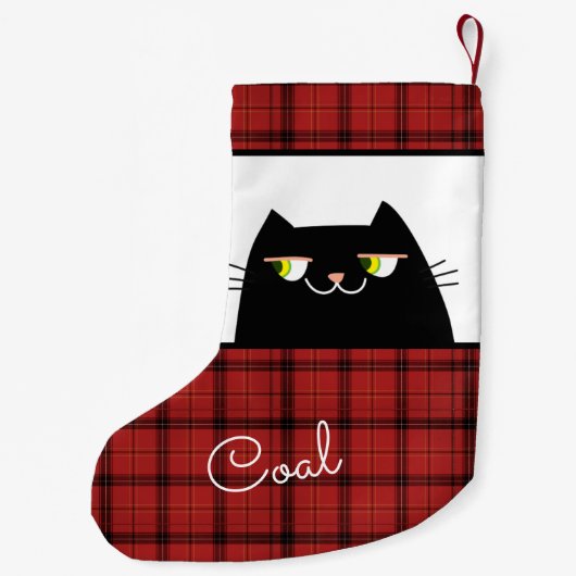 Petite Chaussette De Noël Chat noir (Dos)
