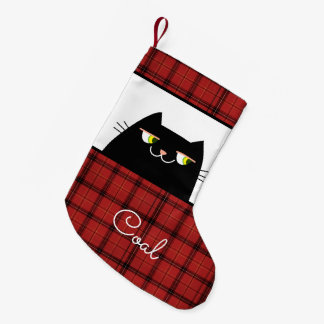 Petite Chaussette De Noël Chat Noir