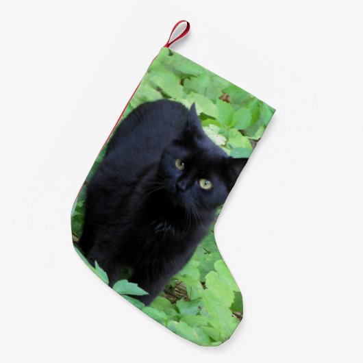 Petite Chaussette De Noël Chat noir (Devant (Accrochage))