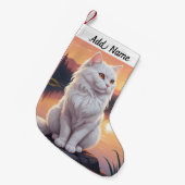 Petite Chaussette De Noël Chat Persan (Devant (Accrochage))
