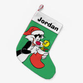 Petite Chaussette De Noël Chat SYLVESTER™ avec stockage (Devant (Accrochage))