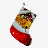 Petite Chaussette De Noël Chaton de Noël et rangement de chiots (Devant (Accrochage))