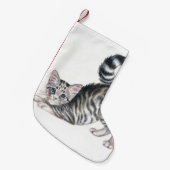 Petite Chaussette De Noël chaton de yoga (Devant (Accrochage))
