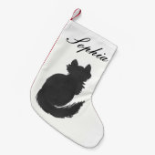 Petite Chaussette De Noël Chaton personnalisé (Devant (Accrochage))