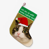 Petite Chaussette De Noël Chats de Badass - "cataire " (Devant (Accrochage))