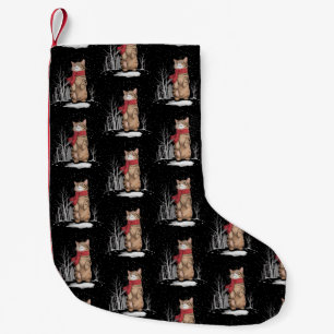 Petite Chaussette De Noël Chats de Noël Meowy Xmas Neige Chaton Cadeau Drôle