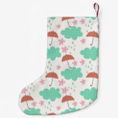 Petite Chaussette De Noël Chats en pluie (Dos)