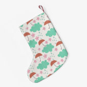 Petite Chaussette De Noël Chats en pluie (Dos (Accrochage))