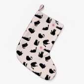 Petite Chaussette De Noël Chats noirs idiots (Devant (Accrochage))