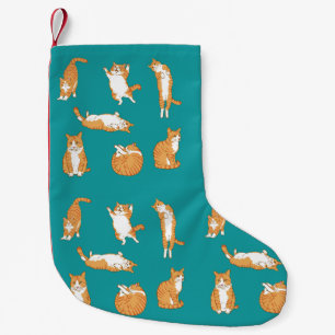 Petite Chaussette De Noël Chats oranges drôles