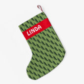 Petite Chaussette De Noël CHAUD & ÉPICÉ Jalapeño Chili Poivrons Motif PERSON (Dos (Accrochage))