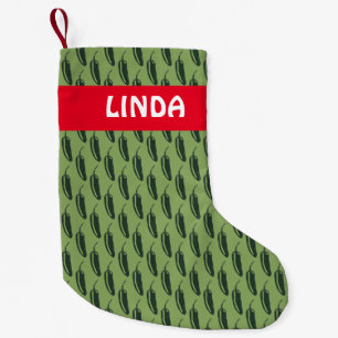 Petite Chaussette De Noël CHAUD & ÉPICÉ Jalapeño Chili Poivrons Motif PERSON