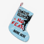 Petite Chaussette De Noël Chauffage de sang de crosse Pas de crainte Noël St (Devant (Accrochage))