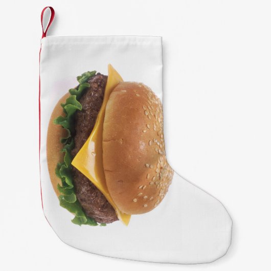 Petite Chaussette De Noël Cheeseburger (Devant)