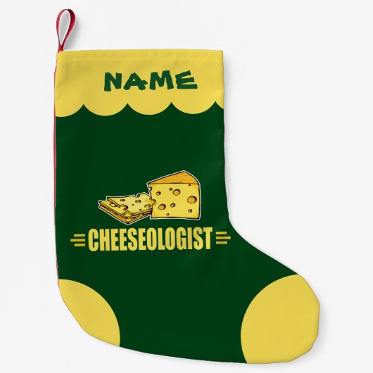 Petite Chaussette De Noël Cheesehead, fromager amusant (Devant)