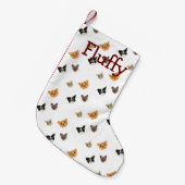 Petite Chaussette De Noël Chefs heureux de chat (Devant (Accrochage))