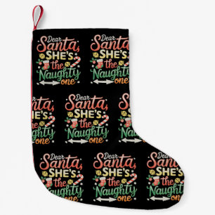 Petite Chaussette De Noël Cher Père Noël, c'est elle la vilaine Funny Xmas