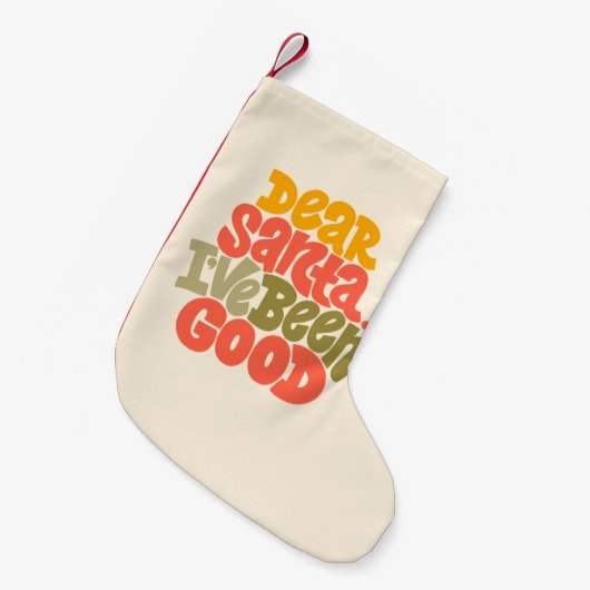 Petite Chaussette De Noël Cher Père Noël, j'ai été bon design (Devant (Accrochage))