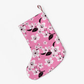 PETITE CHAUSSETTE DE NOËL CHERRY BLOSSOM - SAKURA (LITE PINK) (Dos (Accrochage))