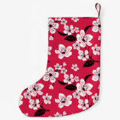 PETITE CHAUSSETTE DE NOËL CHERRY BLOSSOM - SAKURA (ROUGE) (Dos)