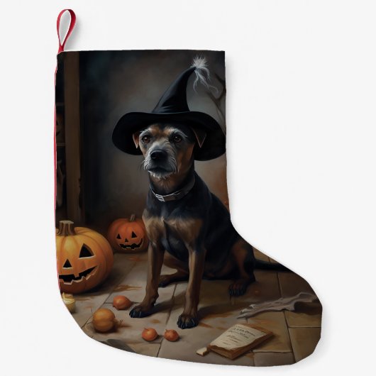 Petite Chaussette De Noël Chesapeake Bay Terrier Citrouille Halloween effray (Devant)